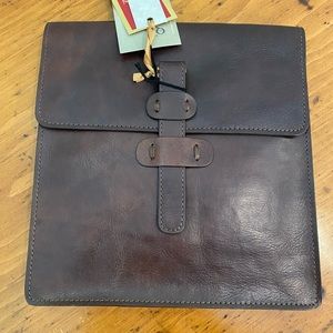 Old Angler tablet case, leather work old world school “vintage” look